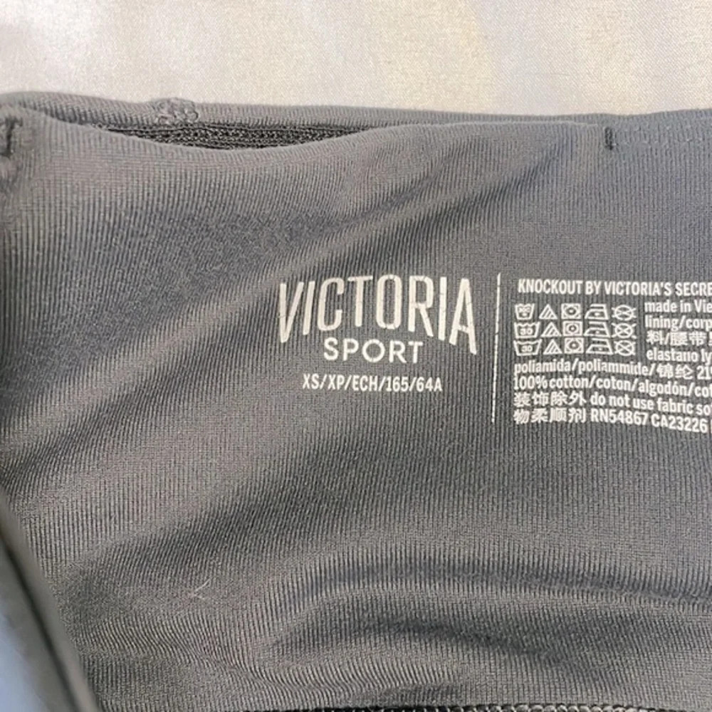 💰Victoria’s Secret dark gray mesh decorative ankle leggings size xs - Picture 3 of 9